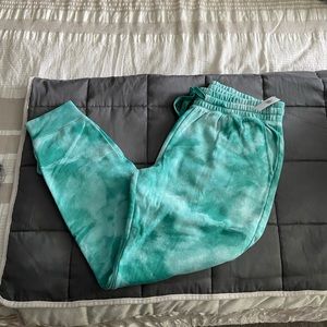 Old Navy tie dye green joggers NWT small